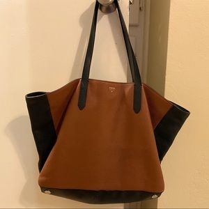 Fossil Leather Tote
